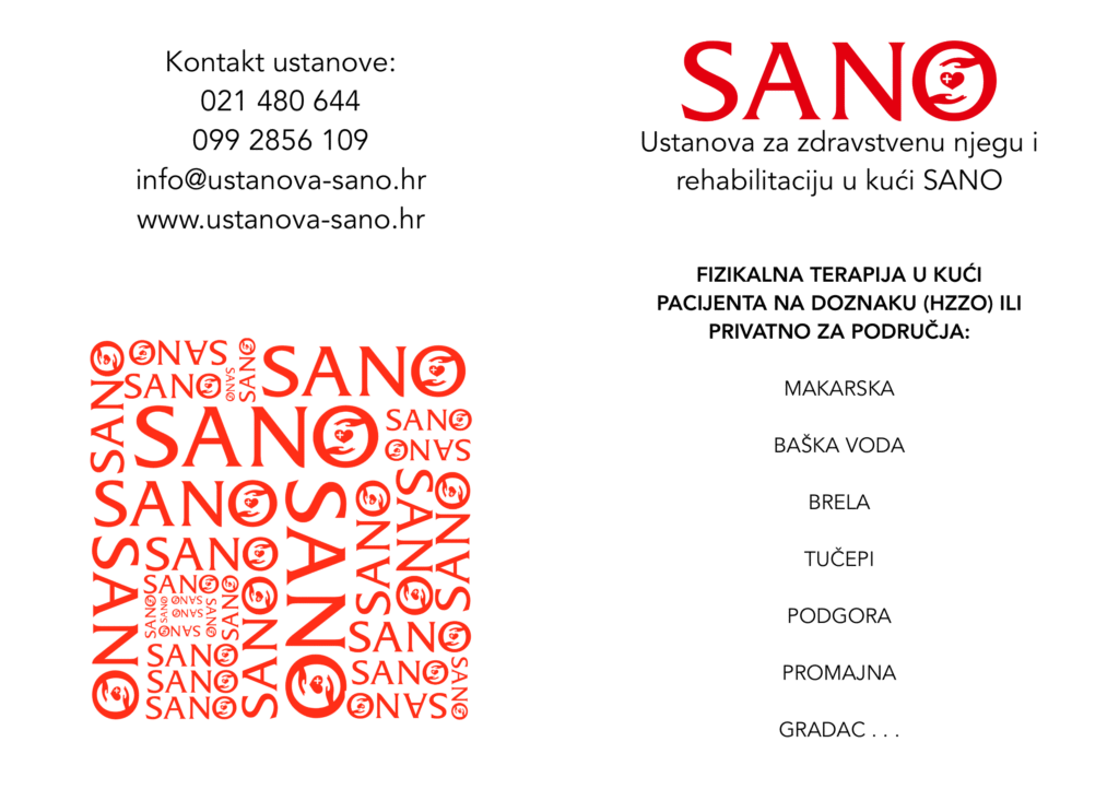 Fizikalna terapija u kući na Makarskoj rivijeri — Ustanova SANO